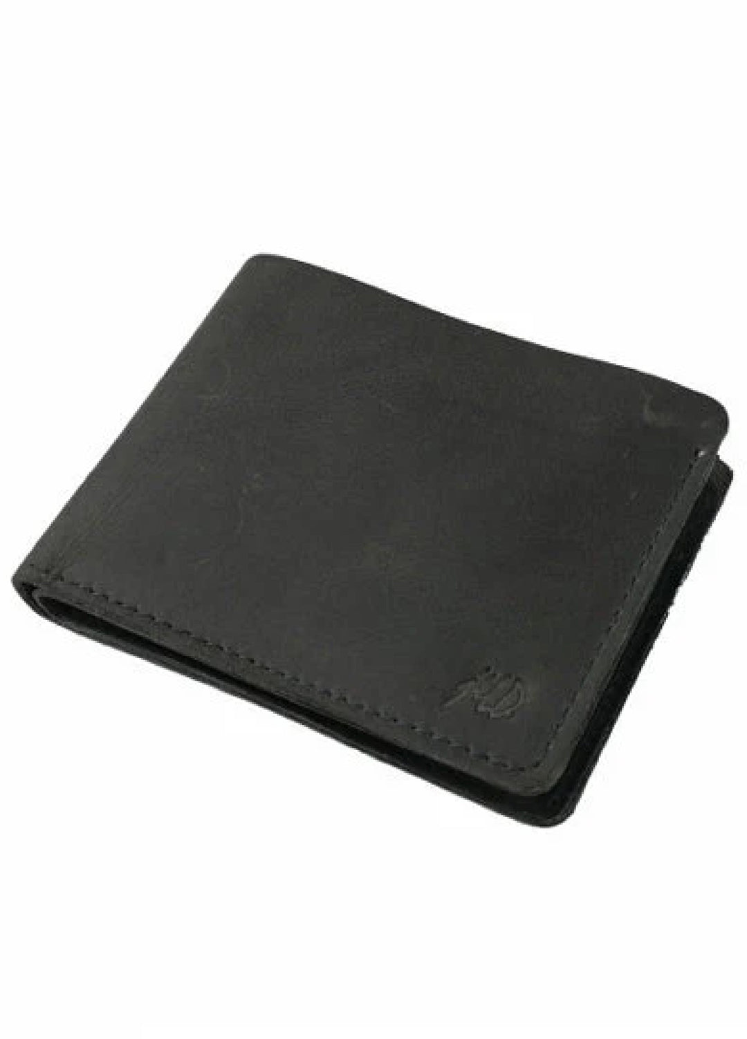 Vintage by Jild Mens Genuine Vintage Leather Wallet-CHARCOAL BLACK S3 - Wallets Collection