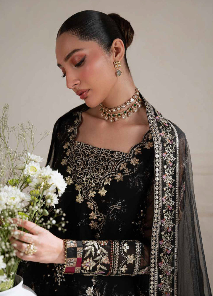 Amaya by Nureh Unstitched Embroidered Chiffon 4 Piece Suit NU26UCA AM-42 - Festive Collection