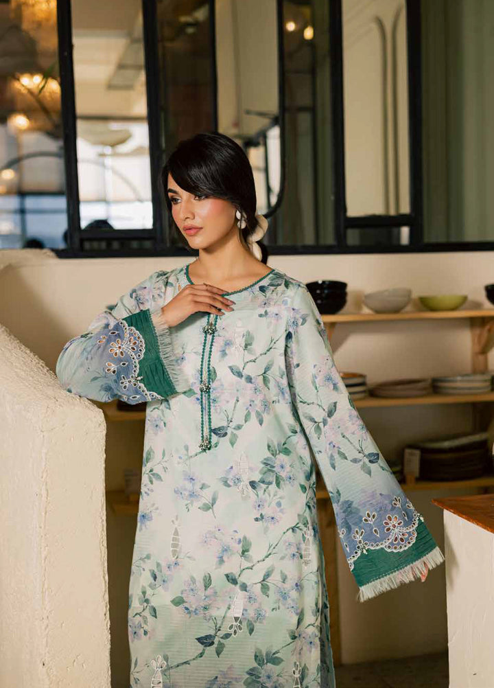 Ballerina by Nureh Unstitched Printed Chikankari Lawn 2 Piece Suit NU26UBL NU2-197 - Summer Collection