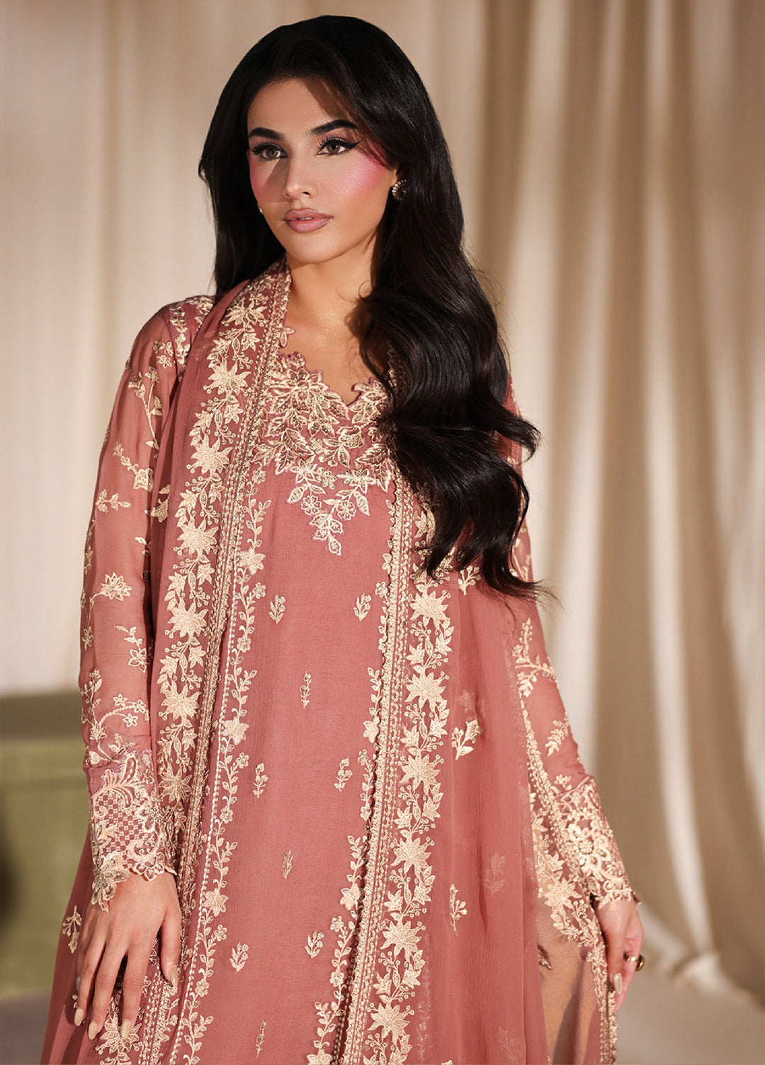 Azure Unstitched Embroidered Chiffon 3 Piece Suit AZ26ULC Lilywood - Festive Collection