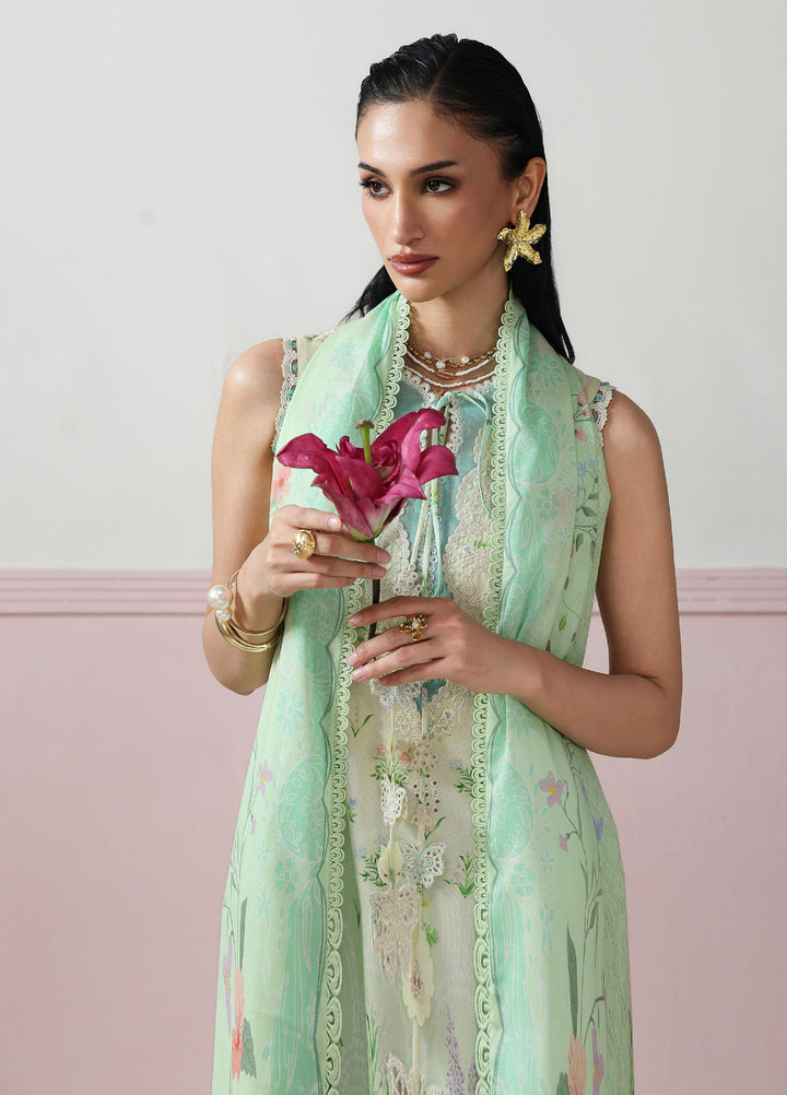 Q Prints by Qalamkar Unstitched Printed Lawn 3 Piece Suit QLK26UQL Della QQP-07 (B) - Summer Collection