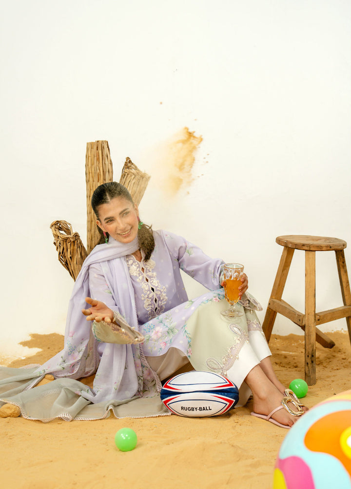 Sundaze by Zarposh Unstitched Printed Lawn 3 Piece Suit ZR26USL AMALFI - Festive Collection