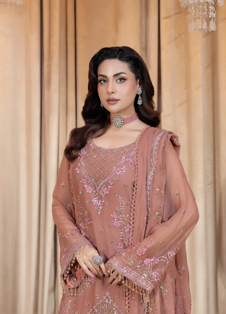 Daastan Raum by Sarb Unstitched Embroidered Chiffon 3 Piece Suit RS26UCD DCL-01 - Festive Collection