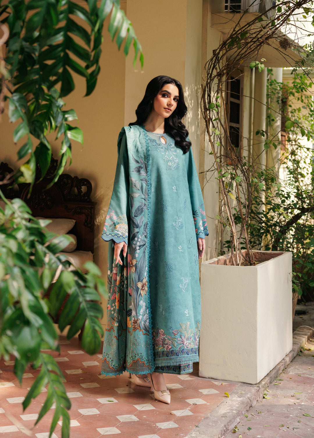 Zync by Florent Whispers Unstitched Embroidered Modal 3 Piece FL25WW FL-2B - Winter Collection