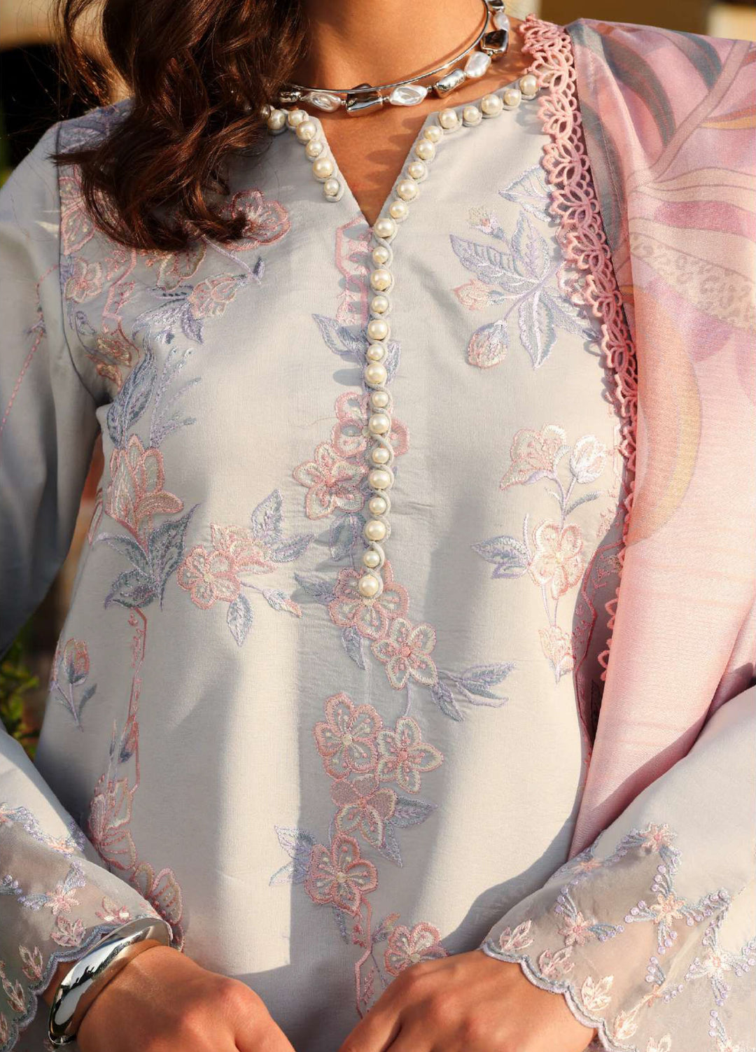 Florence by Rang Rasiya Unstitched Embroidered Lawn 3 Piece Suit RR26UFL Alizeh - Summer Collection