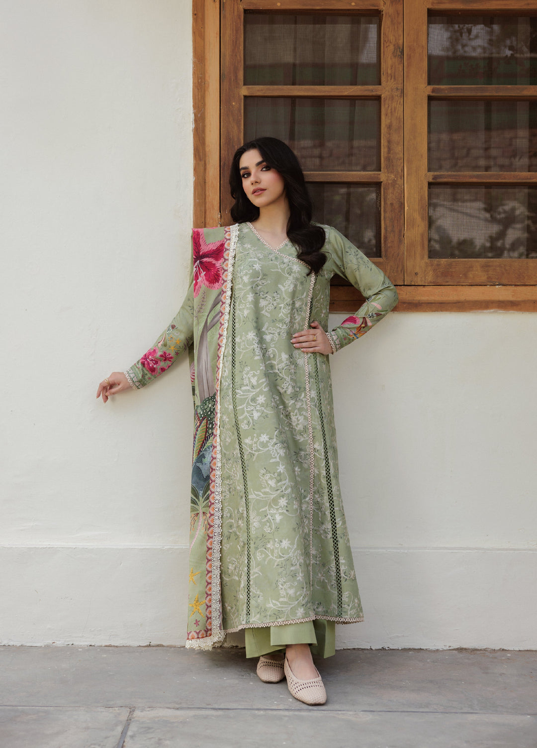 Zync by Florent Whispers Unstitched Embroidered Modal 3 Piece FL25WW FL-6A - Winter Collection