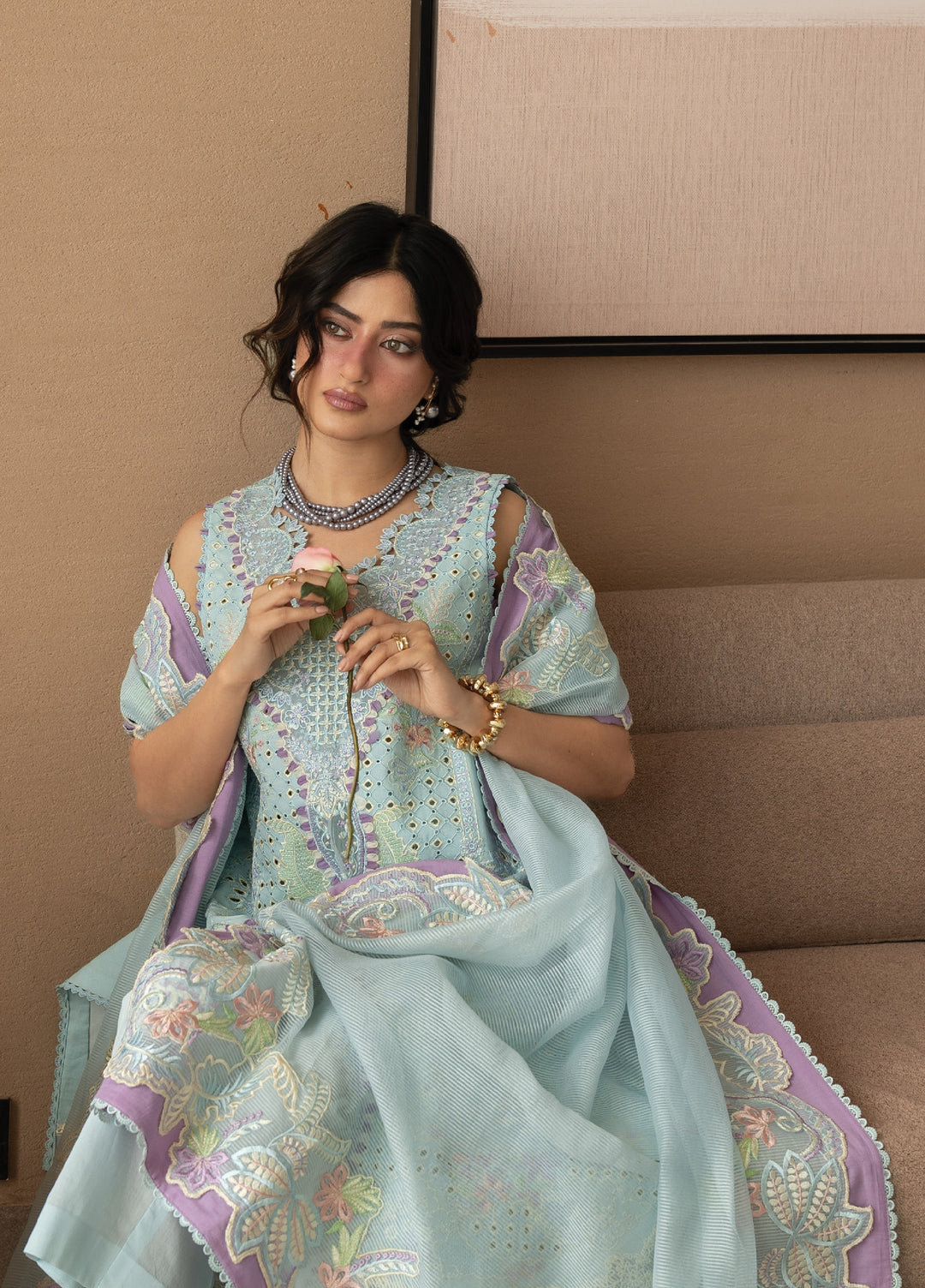 Sirene by Mahnur Unstitched Embroidered Lawn 3 Piece Suit MN26USL S-13 - Summer Collection