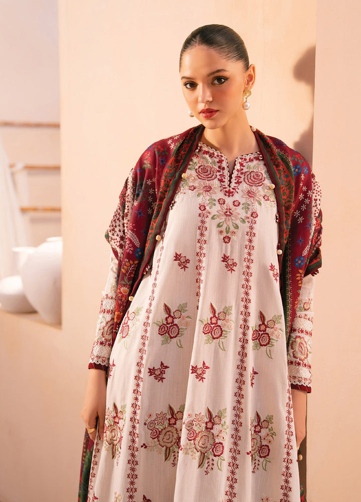 Rang e Khizaan by Xenia Unstitched Khaddar Embroidered Suits 3 Piece XE25SW D-09 SAHLA - Winter Collection