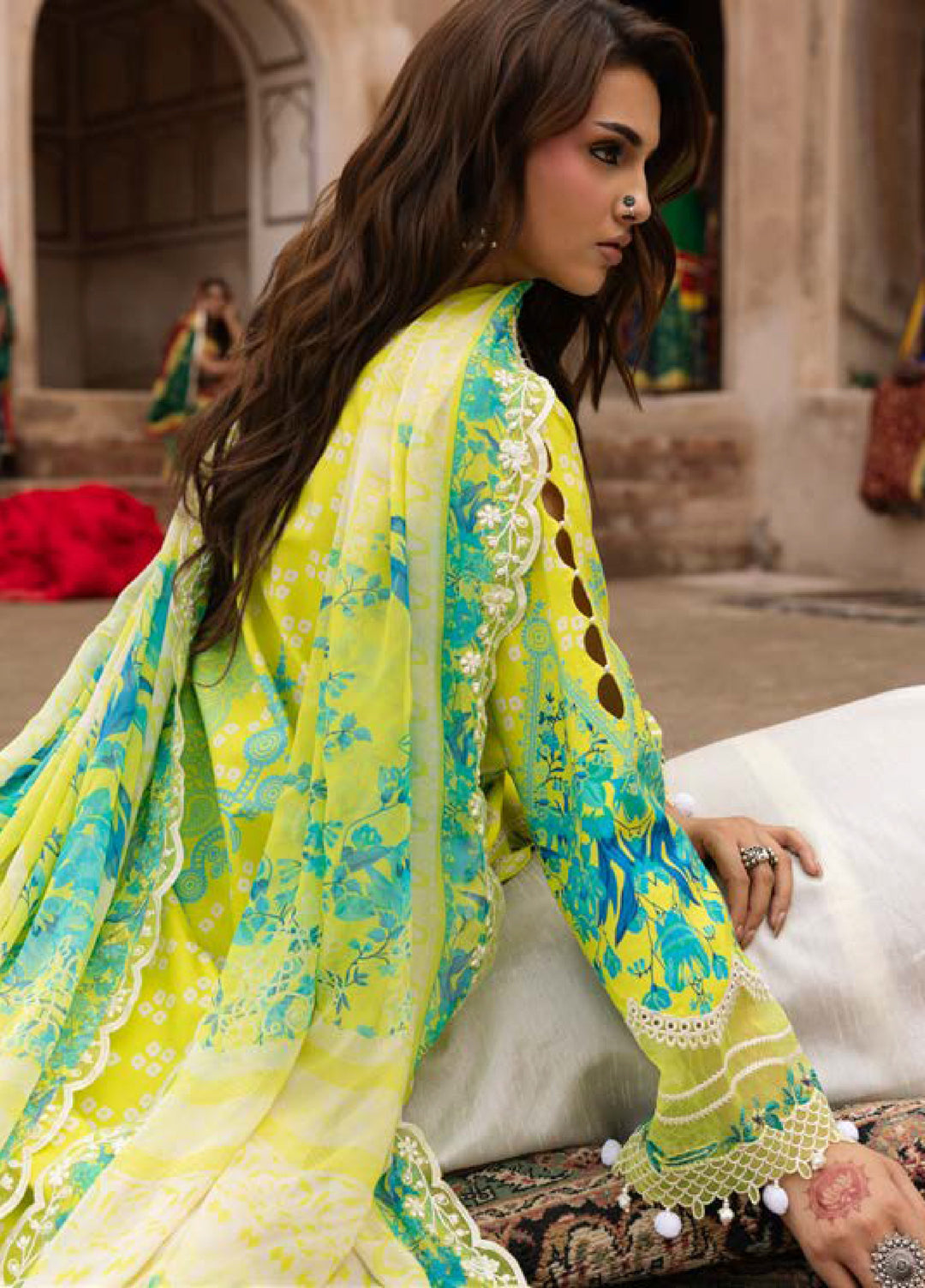 Combination by Charizma Unstitched Embroidered Lawn 3 Piece Suit CHR26UCL CC6-25 - Festive Collection