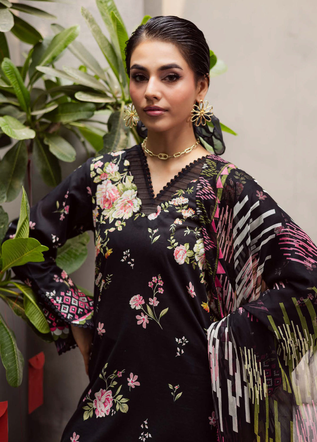 Signature Prints by Nureh Unstitched Printed Lawn 3 Piece Suit NU26USL SP-162 - Summer Collection