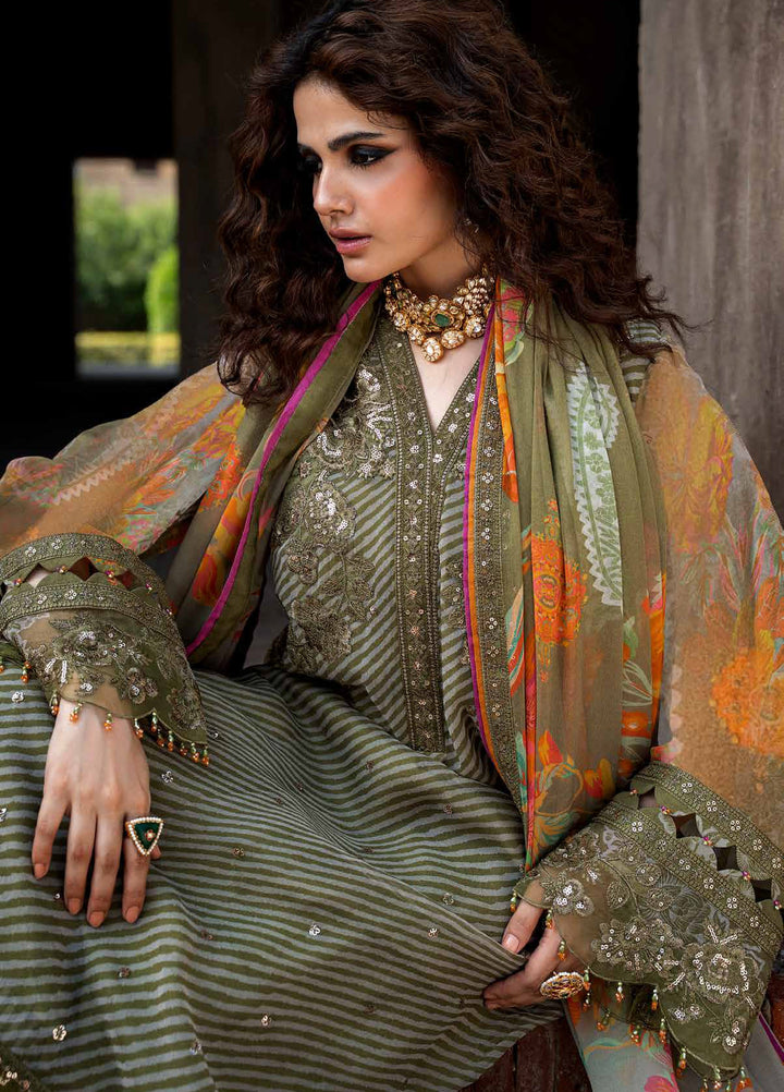 Vasal by Charizma Unstitched Embroidered Chiffon 4 Piece Suit CHR26UVC VSLW6-05 - Festive Collection