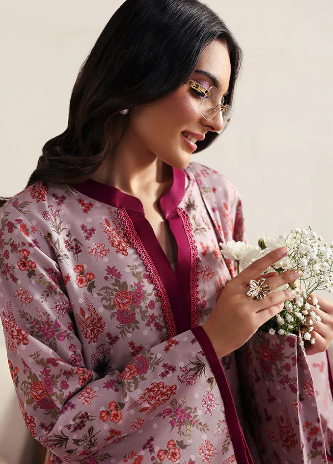 Basics by Gulaal Pret Embroidered Poly Lawn 2 Piece PL-12 Blossom - Summer Collection