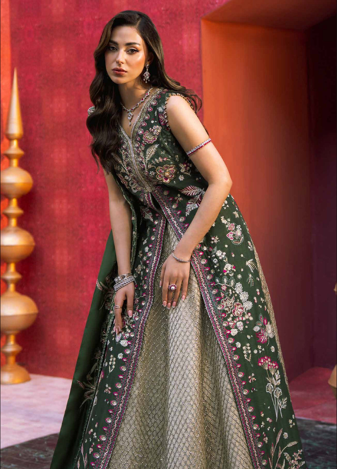 Zarmina by Zariya Unstitched Embroidered Russian Silk 3 Piece Suit ZRY26UZ ZB50044 - Festive Collection