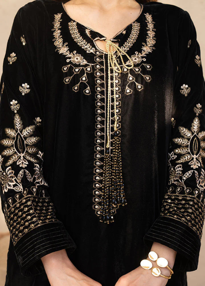 Winter Hues by Naayas Women Pret Embroidered 3 Piece Velvet Gracious - Winter Collection