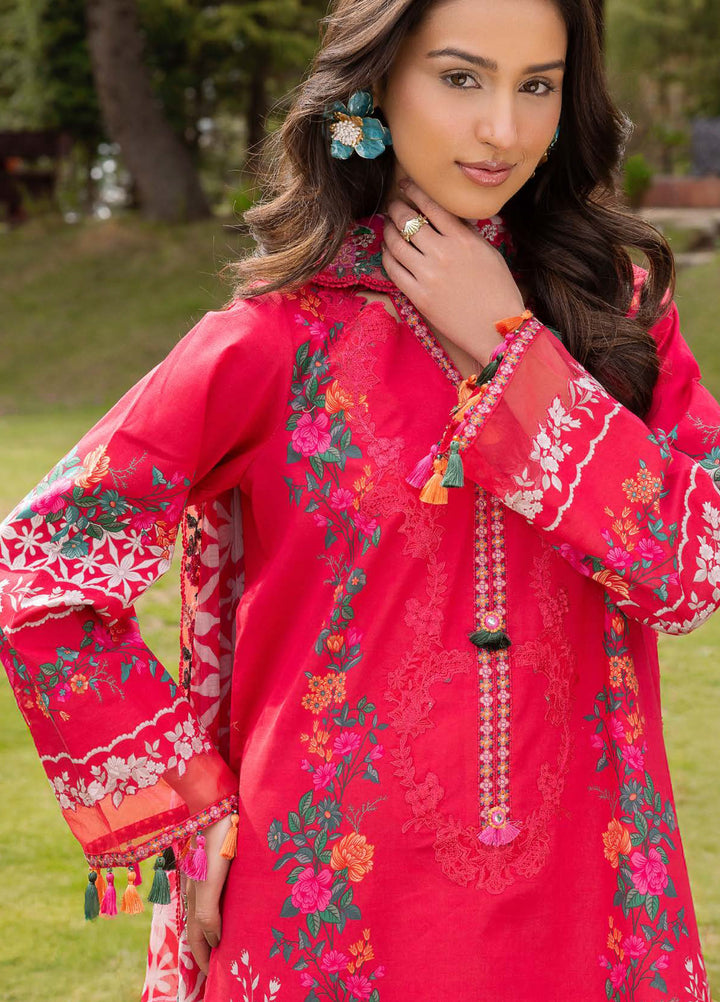 Rang e Bahar by Charizma Unstitched Embroidered Lawn 3 Piece Suit CHR26ULR CRB6-09 - Summer Collection