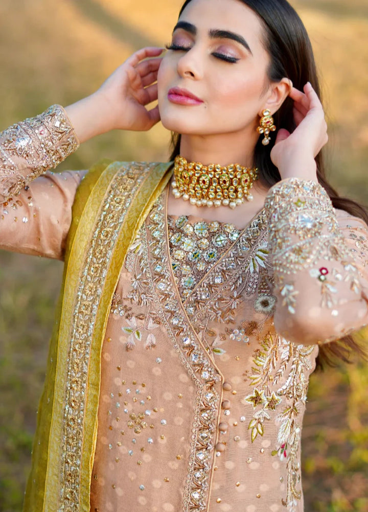 Luxe By Hues Atelier Women Pret 3 Piece Lucknowy Angrakha - Formals Collection