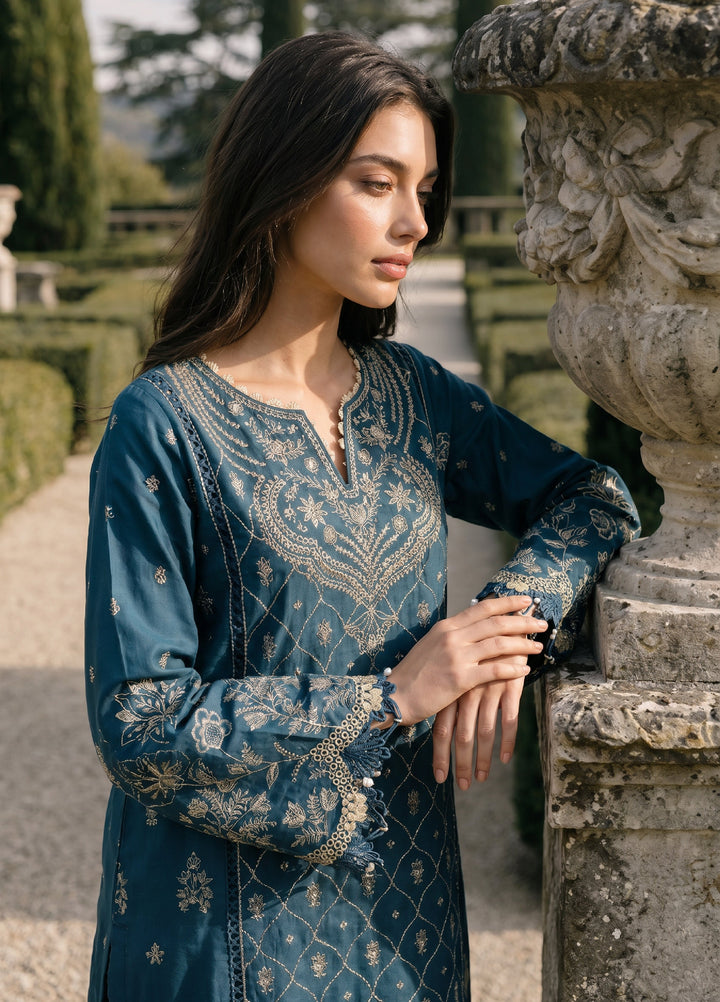 Zellbury Unstitched Embroidered Cotton 3 Piece Suit ZB26UCC WUC26E34061 - Casual Collection