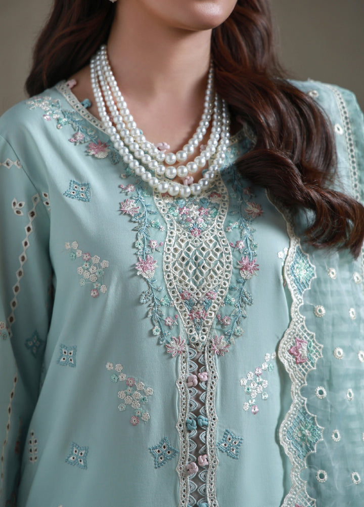 Saagar by Aabyaan Unstitched Embroidered Luxury Lawn 3 Piece Suit ABY26USL AL-10 Aaban - Festive Collection