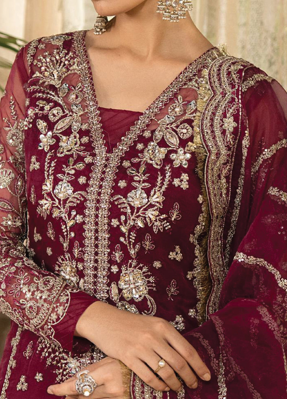 Azira by Gulaal Unstitched Luxury Embroidered Organza 3 piece GL25AF LFU-06 Amisra - Formals Collection