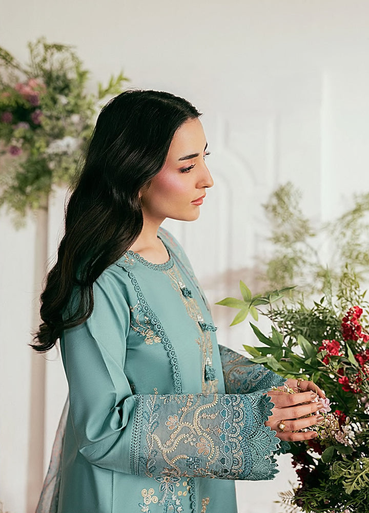 Zync by Florent Unstitched Embroidered Lawn 3 Piece Suit FL26ULZ FZ-4B - Summer Collection