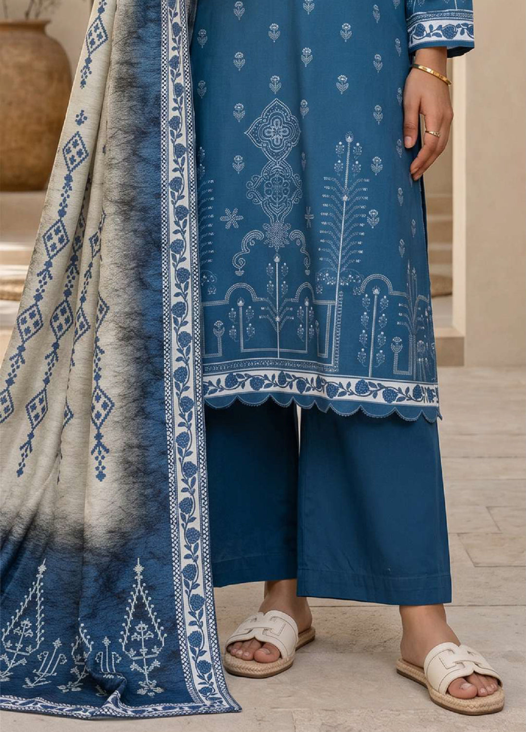 Zellbury Unstitched Printed Lawn 3 Piece Suit ZB26UCVII WUS26X38056 - Casual Collection