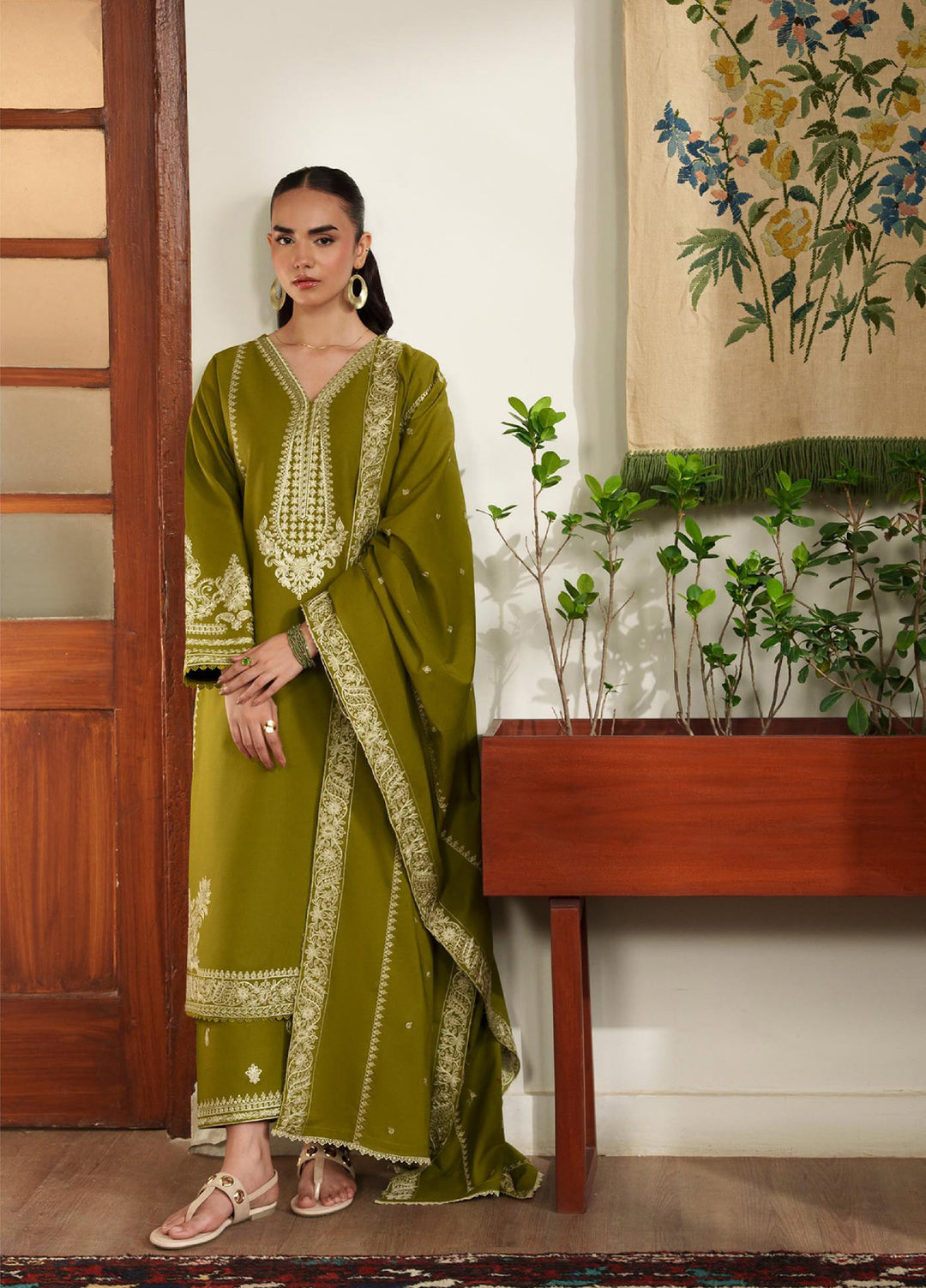 RajBari Women RTW Embroidered Lawn 3 Piece Suit RB26PLE Zimal (10) - Eid Collection