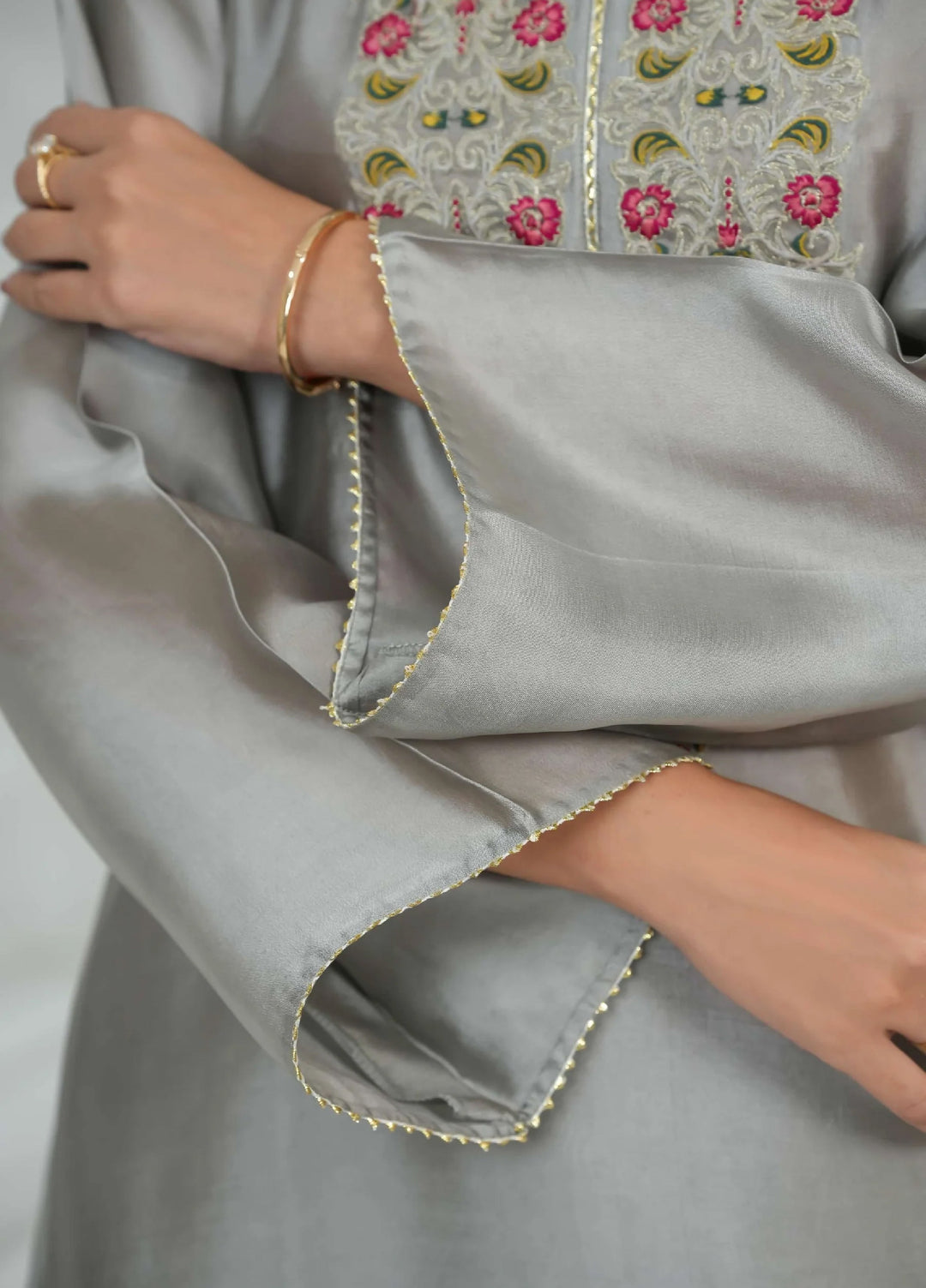 Silcot Pret Embroidered Silk Ensemble Noor Elan - Winter Collection