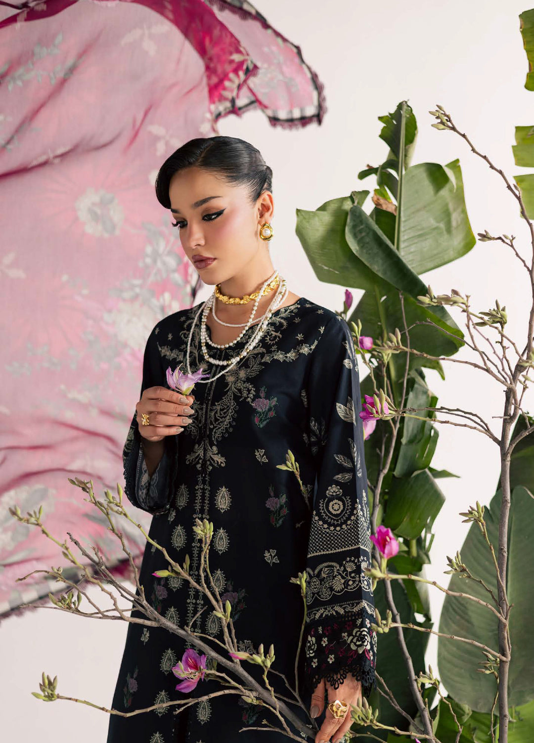 Daily Delight by Nureh Unstitched Embroidered Lawn 3 Piece Suit NU26UDDL DD-32 - Summer Collection