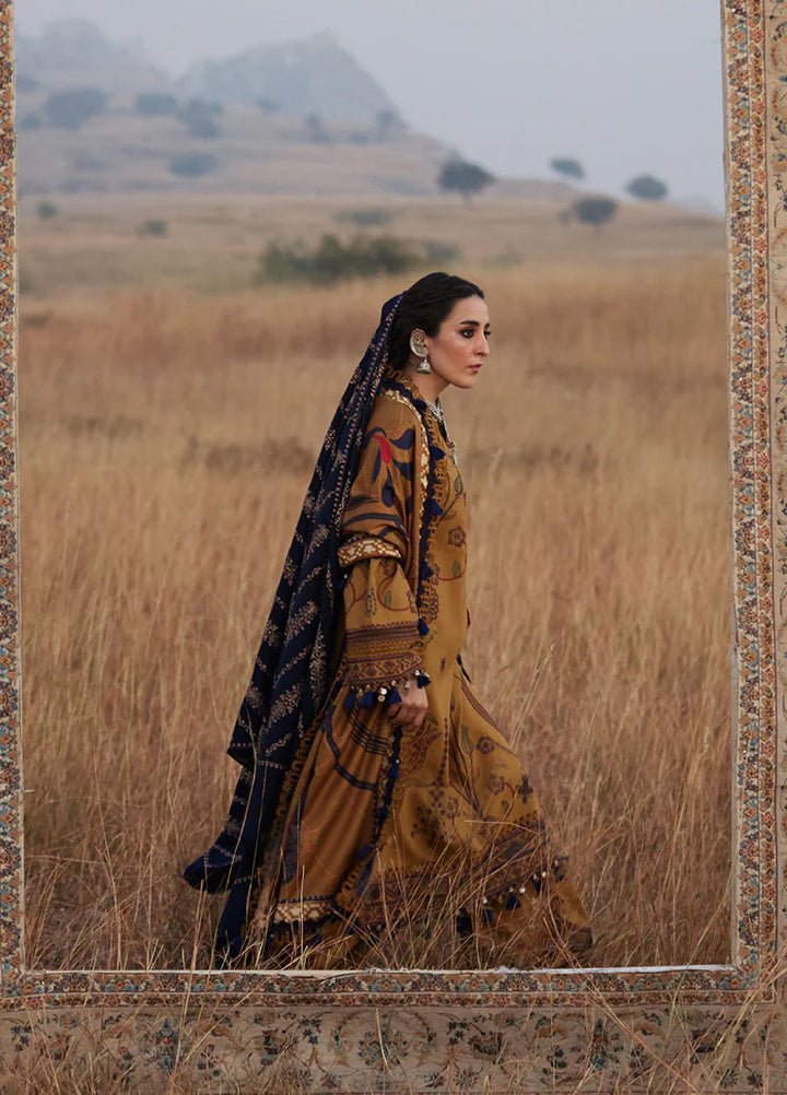 Saira Rizwan Unstitched Khaddar Embroidered Suits 3 Piece SR25UW D-07 Laleh - Winter Collection