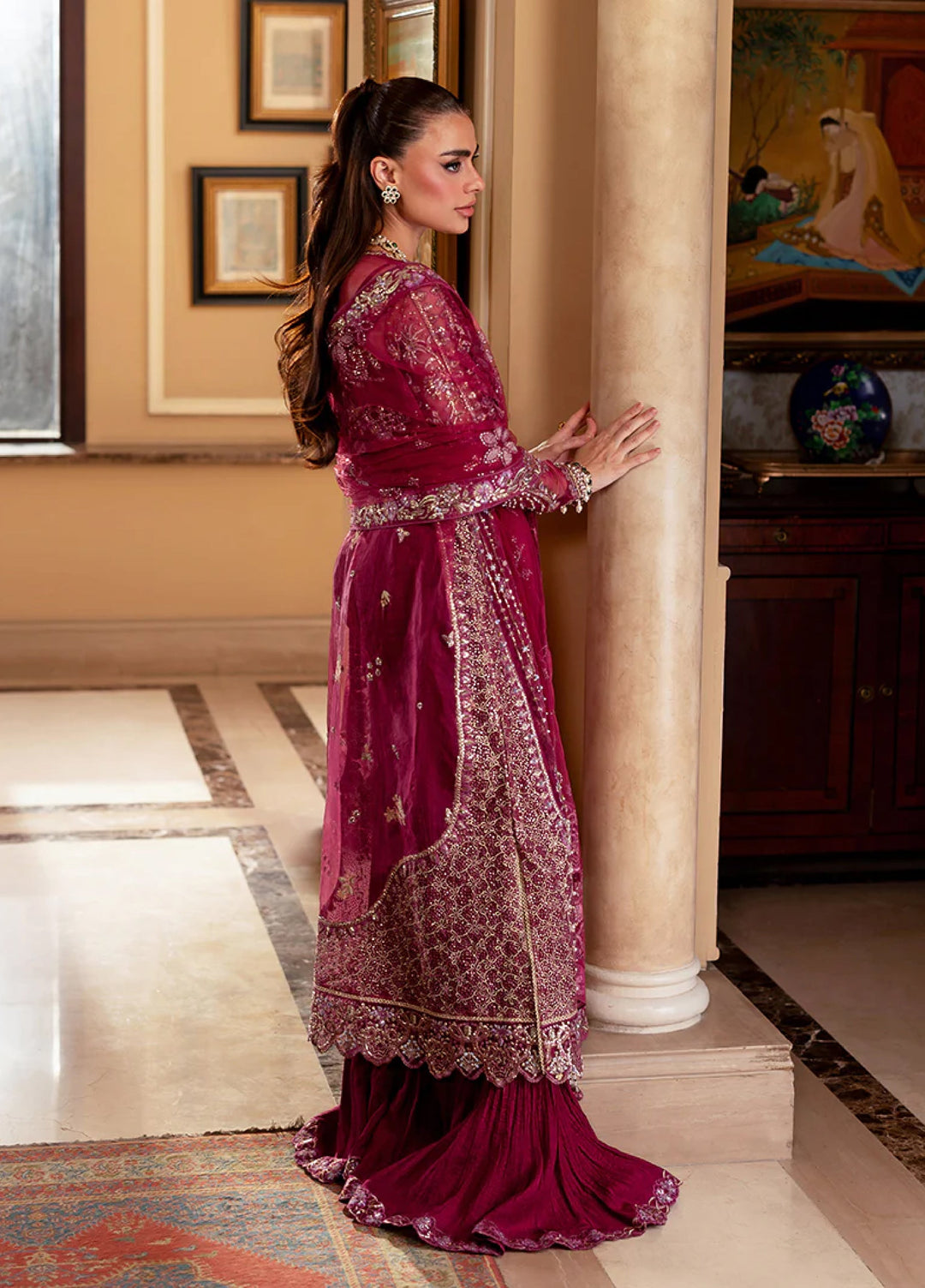 Darling by Mushq Unstitched Embroidered Organza 4 Piece Suits MU25DW Bebo - Wedding Collection