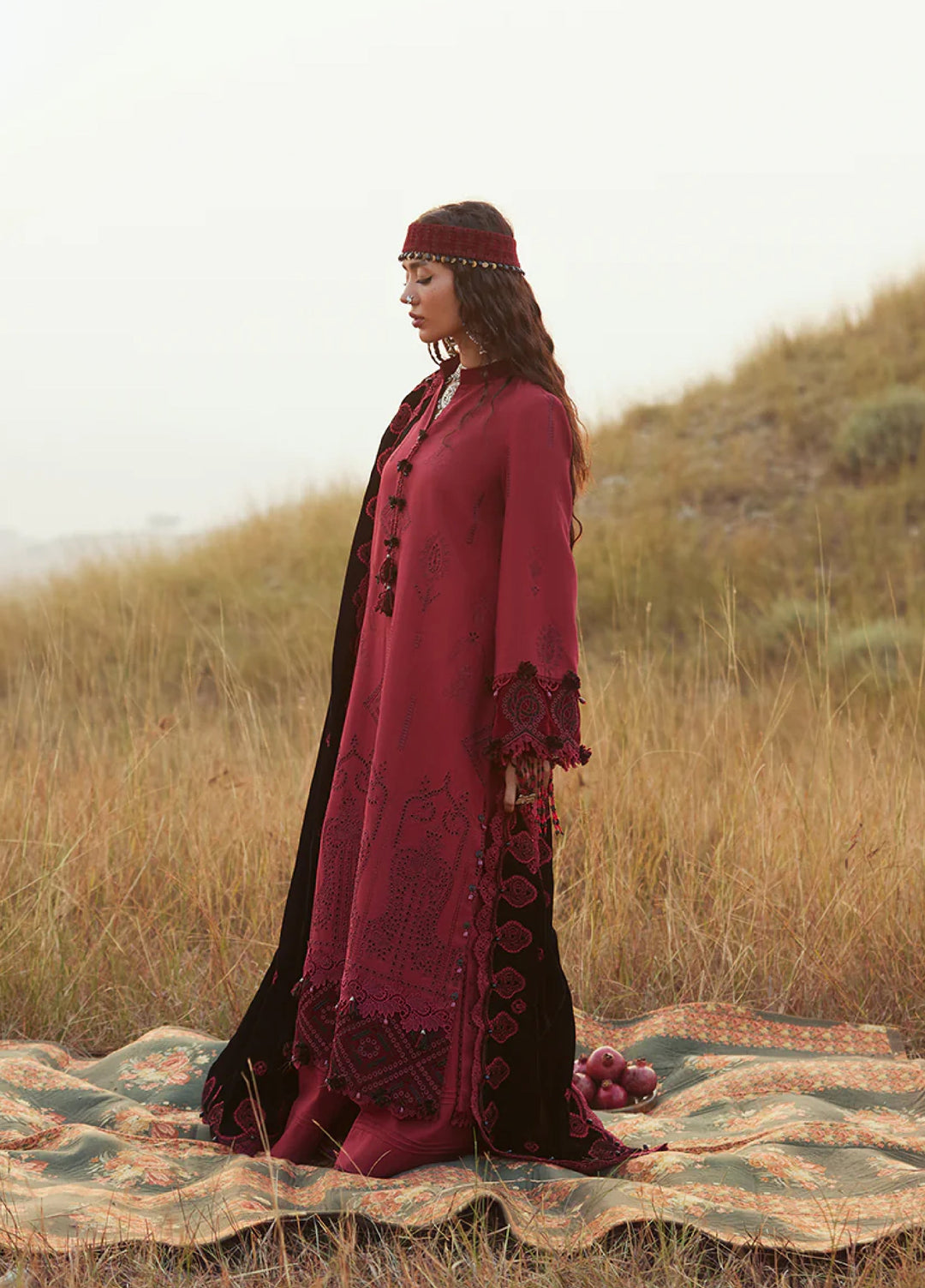 Saira Rizwan Unstitched Khaddar Embroidered Suits 3 Piece SR25UW D-04 Nazneen - Winter Collection