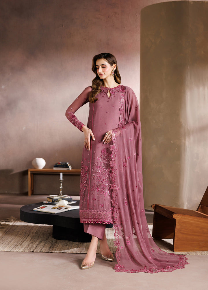 Zaryah by Zarif Unstitched Embroidered Chiffon 3 Piece Suit ZR26UZF ZF-ZYR-SAAZ-04 - Festive Collection
