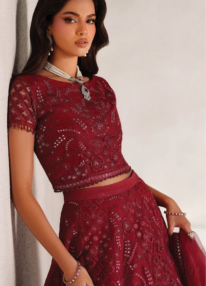 Muse Thread by Zarif Unstitched Organza Embroidered Suits 3 Piece ZRF25MT 01 SHEEN - Festive Collection