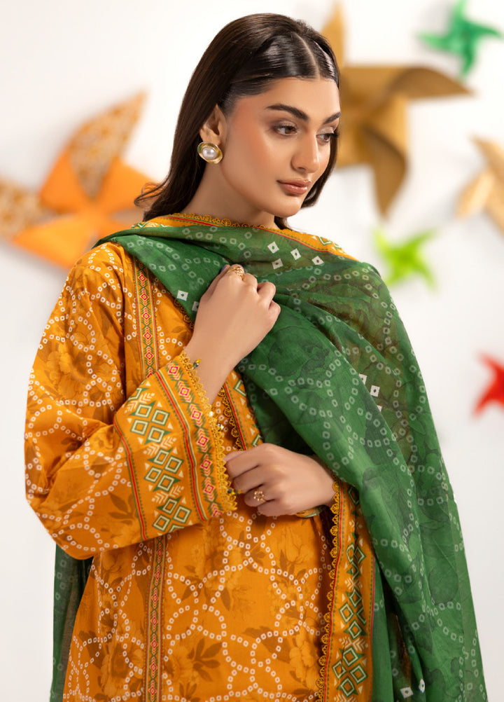 Coco Popup by Al Zohaib Unstitched Printed Lawn 3 Piece Suit AZ26UCP D-2 - Summer Collection