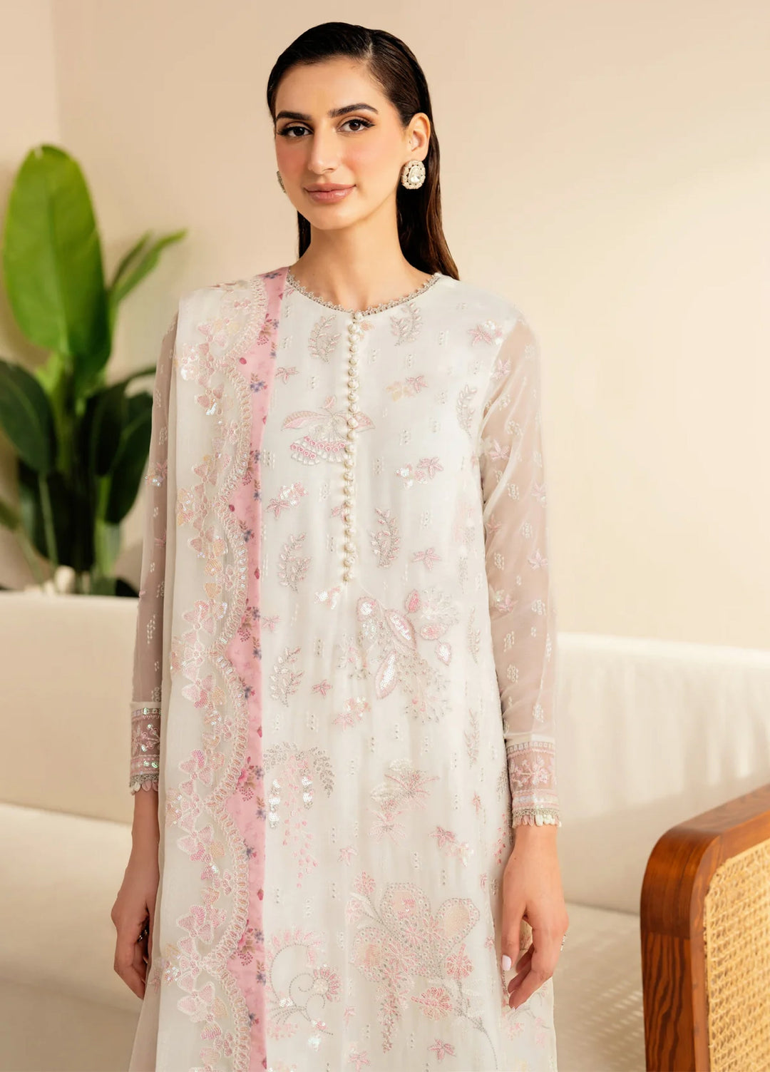 Xenia Formal Unstitched Luxury Chiffon Suits 3 Piece XE25FL Reve - Formals Collection