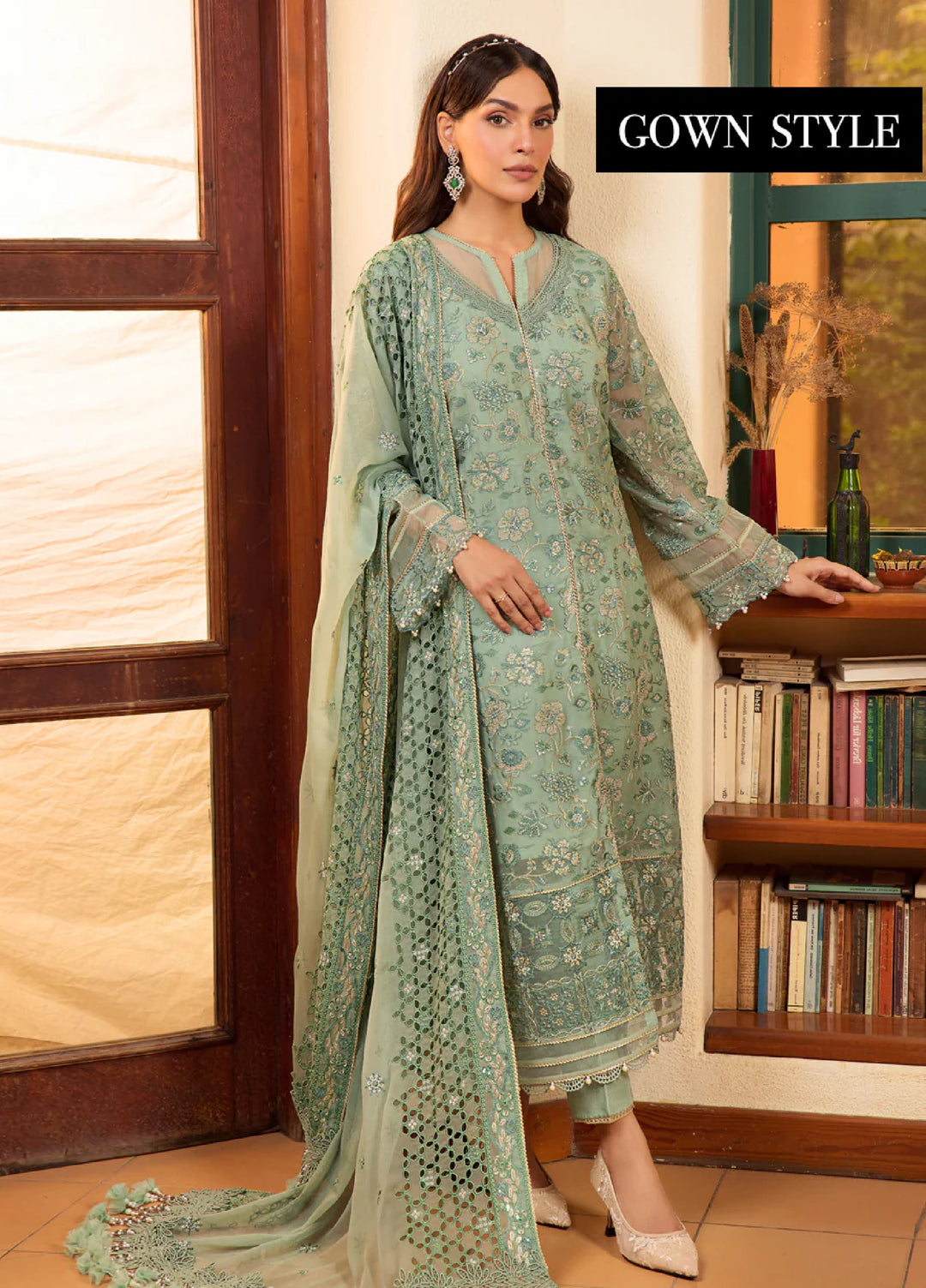 Xenia Formal Unstitched Luxury Chiffon Suits 3 Piece XE25FL Olga - Formals Collection