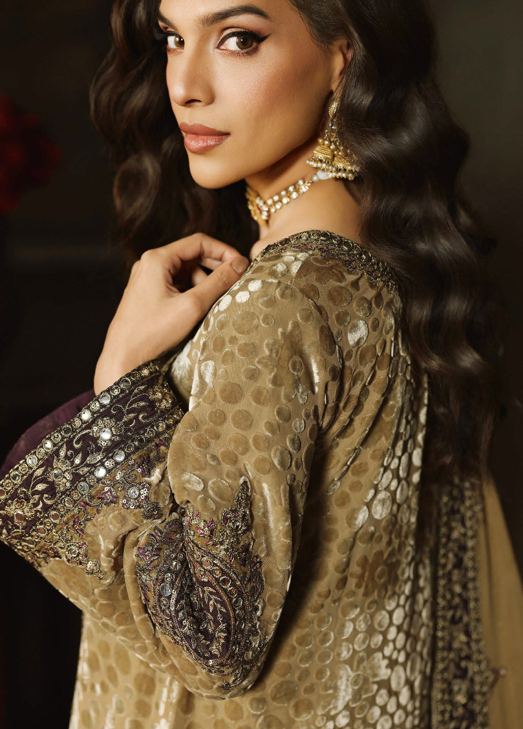Signora by Charizma Unstitched Velvet Embroidered Suits 3 Piece CRZ25SV CVT5-13 - Festive Collection