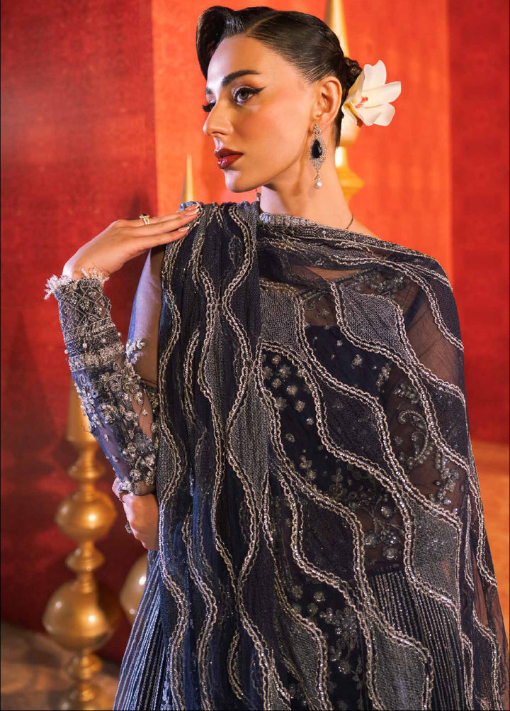 Zarmina by Zariya Unstitched Embroidered Bareeze Net 3 Piece Suit ZRY26UZ ZB50046 - Festive Collection