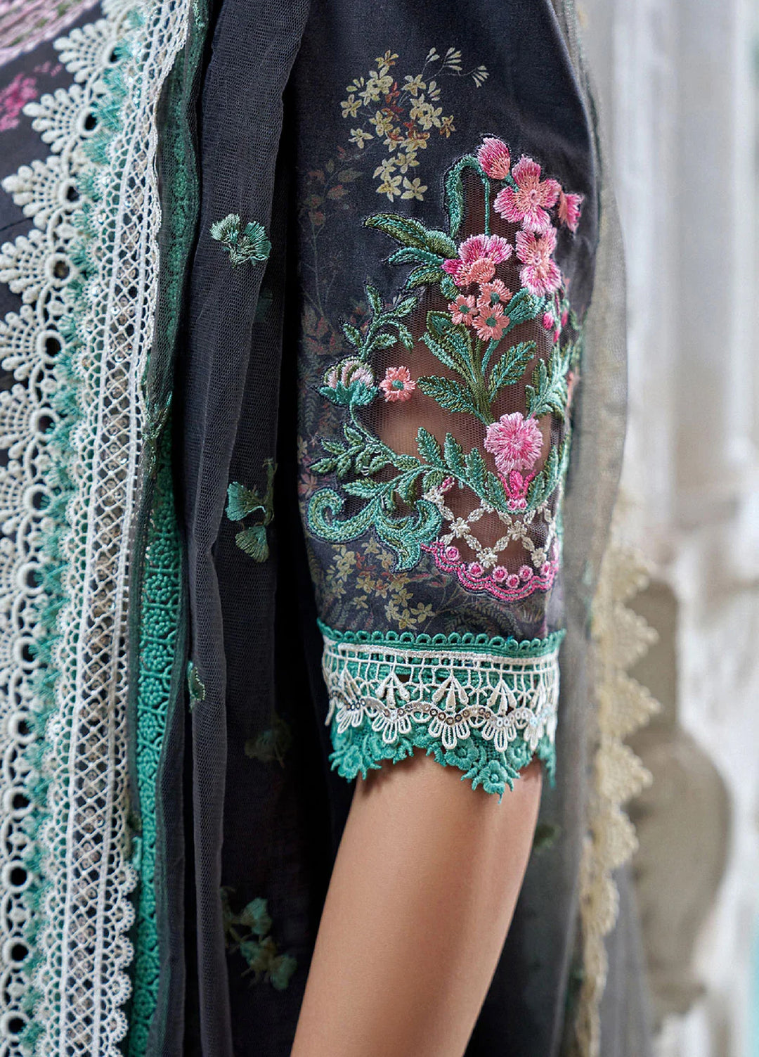 Sobia Nazir Unstitched Embroidered Luxury Lawn 3 Piece Suit SN26ULE D-10 A - Eid Collection