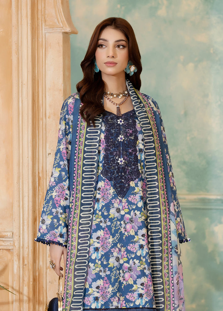 Salina by Regalia Textiles Unstitched Embroidered Lawn 3 Piece Suit RG26USVII D-6 - Summer Collection
