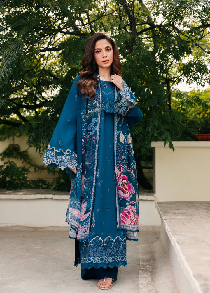 Zync by Florent Unstitched Embroidered Lawn 3 Piece Suit FL26ULZ FZ-7B - Lawn Collection