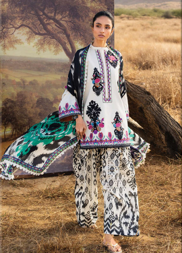 Zainab Chottani Unstitched Embroidered Luxury Lawn 3 Piece Suit ZC26ULZ D-17 NIVARA - Summer Collection