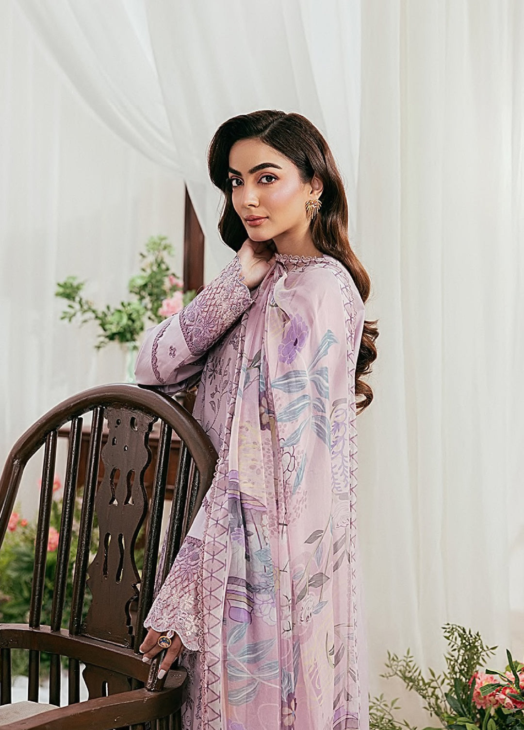 Zync by Florent Unstitched Embroidered Lawn 3 Piece Suit FL26ULZ FZ-7B - Summer Collection
