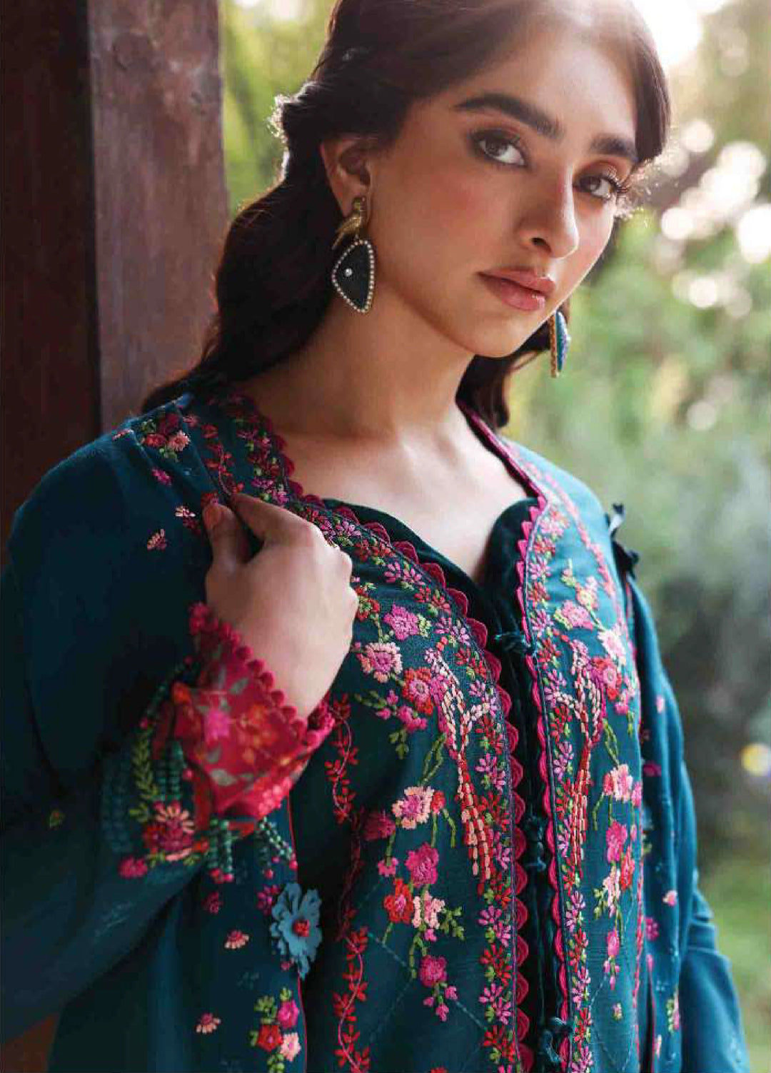 Amaris by Republic Womenswear Unstitched Luxury Shawl Khaddar Embroidered Suits 3 Piece RW25AS D-9 - Winter Collection