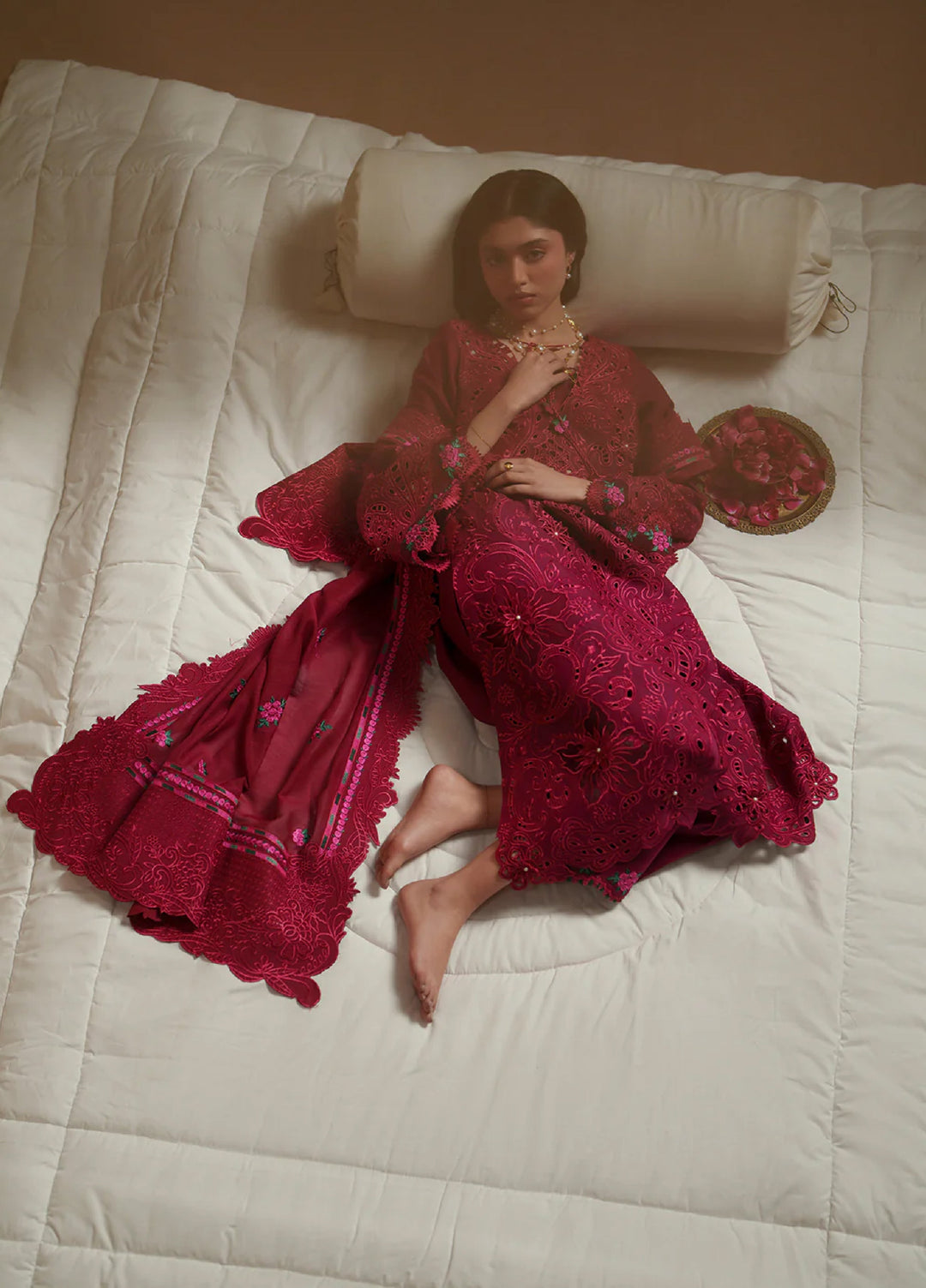 Mashriq by Bin Ilyas Unstitched Embroidered Lawn 3 Piece Suit BI26UML D113B - Festive Collection