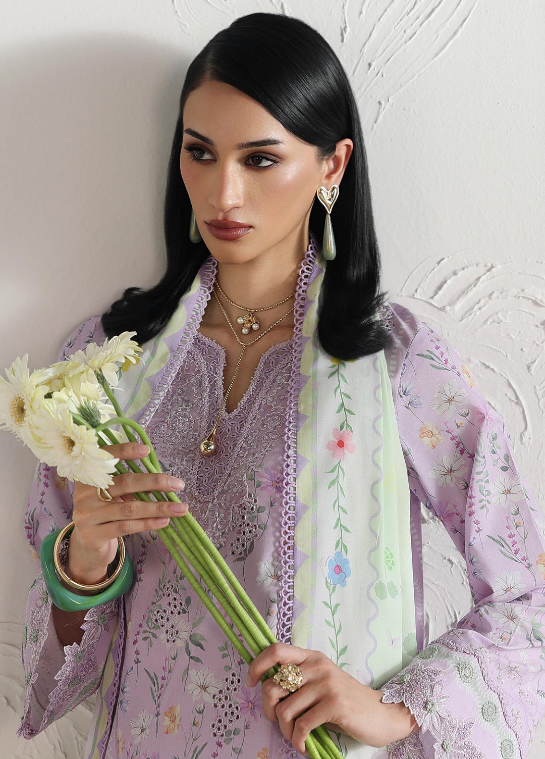 Q Prints by Qalamkar Unstitched Printed Lawn 3 Piece Suit QLK26UQL Elsie QQP-08 (B) - Summer Collection