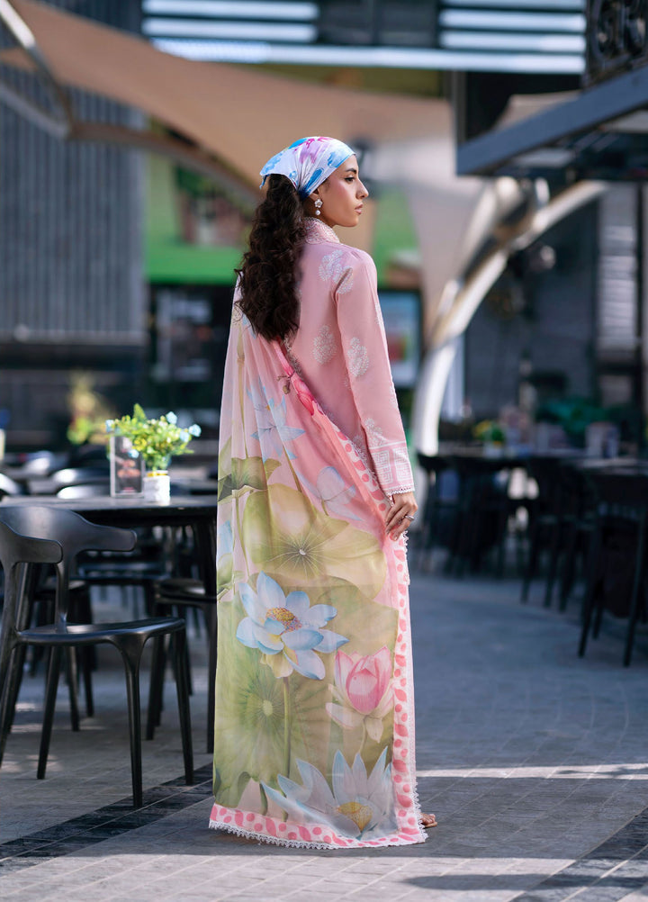 Broadway by Mahnur Unstitched Embroidered Lawn 3 Piece Suit MN26UB BW-008 - Summer Collection