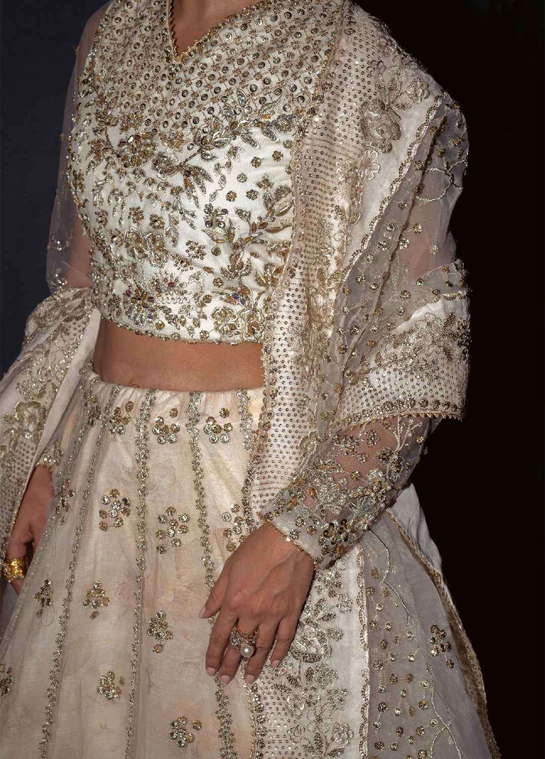 Pari Naaz by Neeshay Embroidered Net Suits Unstitched 4 Piece NSH25PW Nilofer - Formals Collection