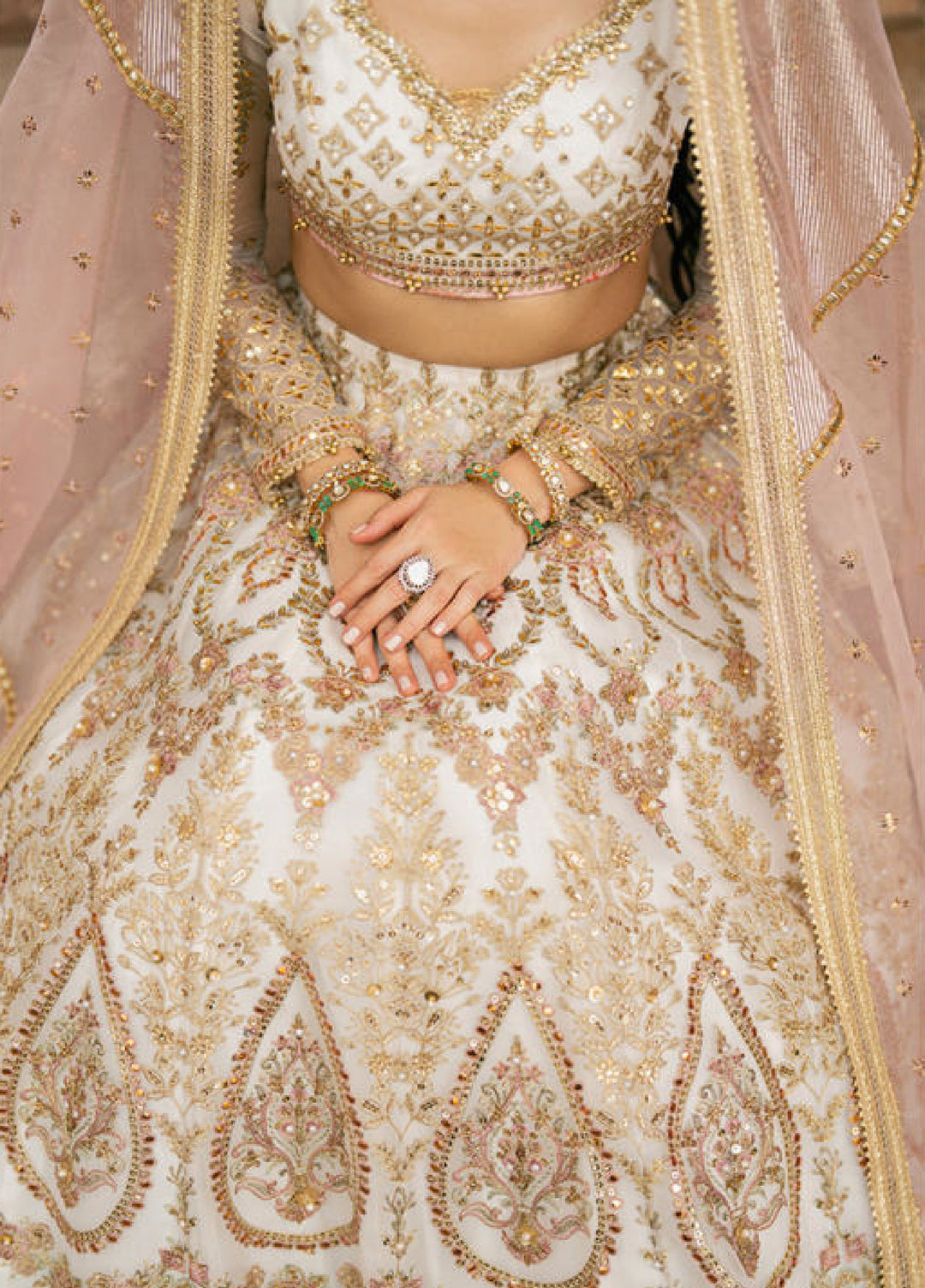 Zarlish Makhfi by Mohsin Naveed Ranjha Unstitched Embroidered Organza Suits 3 Piece MNR25ZM Kohinoor - Festive Collection