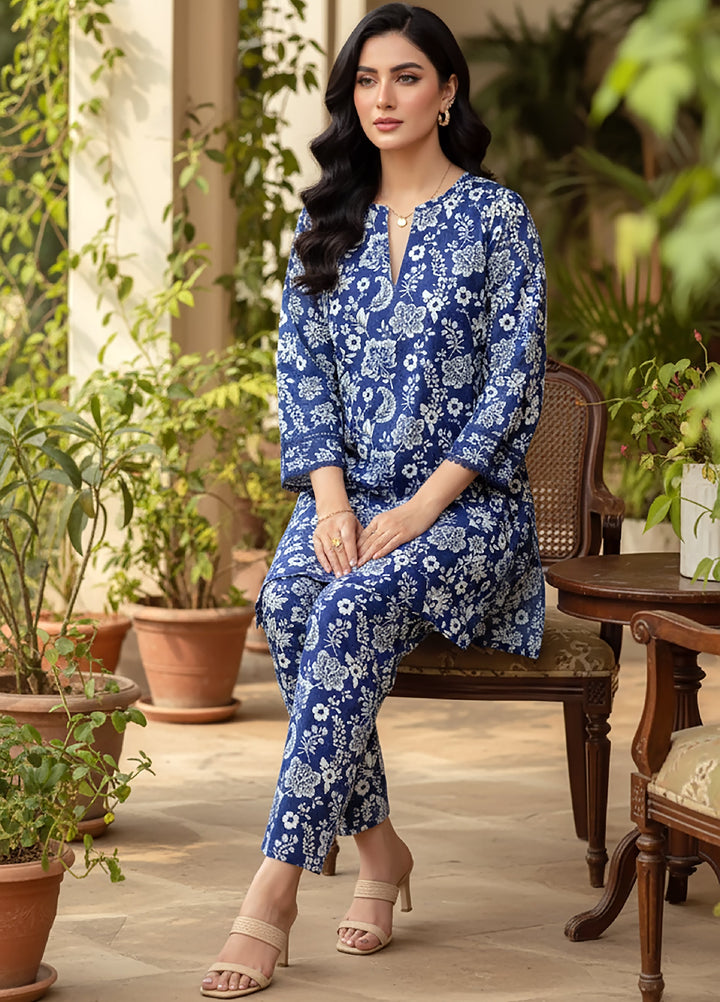 Lakhany Women Co Ord Pret Printed Cambric 2 Piece LG-IZ-0450 - Winter Collection